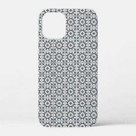 Zwart-wit Tegel in Spaanse stijl Case-Mate iPhone Case