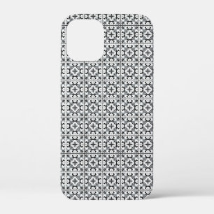 Zwart-wit Tegel in Spaanse stijl Case-Mate iPhone Case