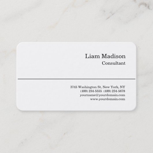 Zwart-wit tegen klassieke stijl, Trendy Profession Visitekaartje (Voorkant)