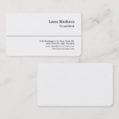 Zwart-wit tegen klassieke stijl, Trendy Profession Visitekaartje (Voorkant / Achterkant)