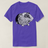 Zwart-wit tekening cavia t-shirt (Design voorkant)