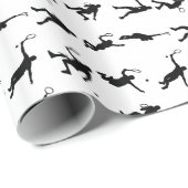 Zwart-wit tennisser poseert mannen cadeauverpakkin cadeaupapier (Rol Hoek)