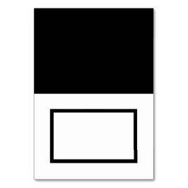  Zwart & Wit Tented Naam Plaats Kaart