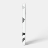 Zwart-wit terrazzo patroon samsung galaxy hoesje (Linkerkant)