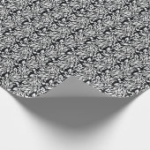 Zwart-wit textiel. cadeaupapier (Hoek)