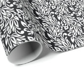 Zwart-wit textiel. cadeaupapier (Rol Hoek)