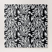 Zwart-wit textiel. legpuzzel (Verticaal)