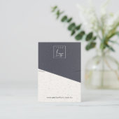 Zwart Wit Textuur Keramisch Ketting Display Logo Visitekaartje (Staand voorkant)
