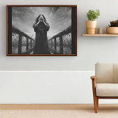 Zwart-wit The Scream Inspired Artwork | Perfect Poster