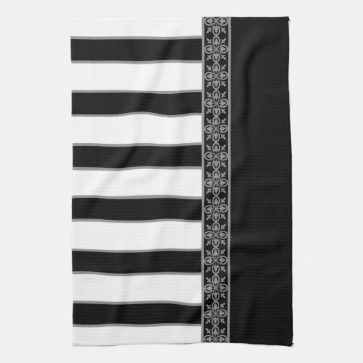 Zwart-wit Theedoek (Verticaal)