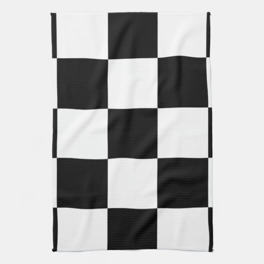 Zwart-wit Theedoek (Verticaal)