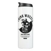 Zwart-wit thermische tuimelaar voor fietsers thermosbeker (Geroteerd rechts)