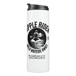 Zwart-wit Thermische Tumbler voor Kayakers Thermosbeker