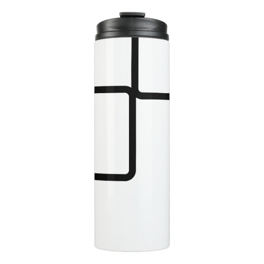 Zwart-wit Thermosbeker (Voorkant)