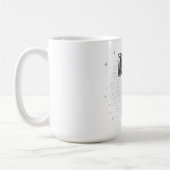 Zwart-wit Thor's Hamer Mjolnir Koffiemok (Links)