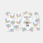 Zwart Wit Tibetaans Terriër Hond Dank u Bedankdoosjes (Uitgevouwen)