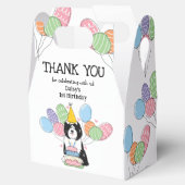 Zwart Wit Tibetaans Terriër Hond Dank u Bedankdoosjes (Geopend)