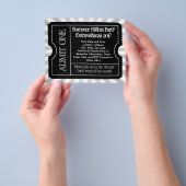 Zwart-wit ticket-flyers, op maat gedrukt flyer (Hand)