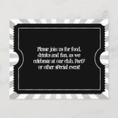 Zwart-wit ticket-flyers, op maat gedrukt flyer (Achterkant)