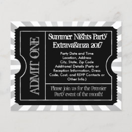 Zwart-wit ticket-flyers, op maat gedrukt flyer