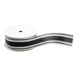 Zwart-wit Ticking Tape Lint