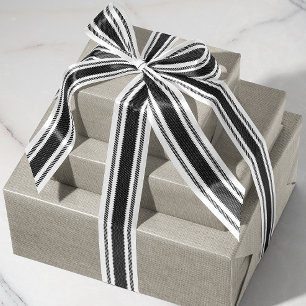 Zwart-wit Ticking Tape Lint