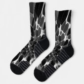 Zwart-wit Tie-dye Sokken (Links)