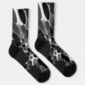 Zwart-wit Tie-dye Sokken (Rechts)