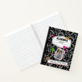 Zwart wit tiener collage school, aangepaste foto notitieboek (Binnen)