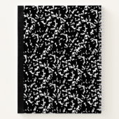 Zwart wit tiener collage school, aangepaste foto notitieboek (Achterkant)