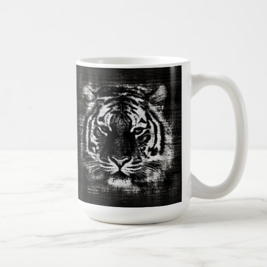 Zwart-wit Tiger  Mok (Rechts)