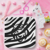 Zwart-wit Tiger Paper Bord (Feest)