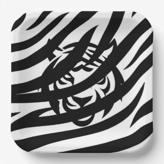 Zwart-wit Tiger Paper Bord