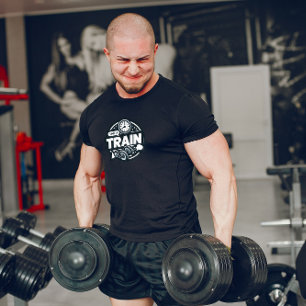 Zwart-wit Tijd om te trainen T-Shirt