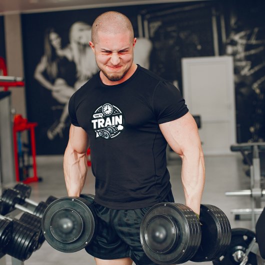 Zwart-wit Tijd om te trainen T-Shirt