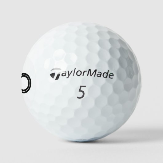 Zwart-wit Tijdloos Creatief Oneindig Symbool Golfballen (Logo)