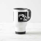 Zwart & Wit Tijger Pop Art Travel Mok (Voorkant rechts)