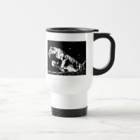 Zwart & Wit Tijger Pop Art Travel Mok