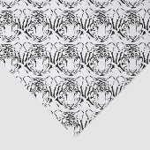 Zwart-wit Tijger Silhouet Weefselpapier Tissuepapier (Detail)