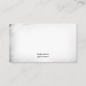  zwart & wit tijger Tattoo artiest Visitekaartje (Achterkant)