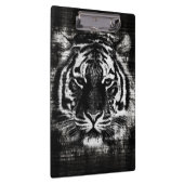 Zwart-wit tijgergezicht #2 klembord (Rechts)