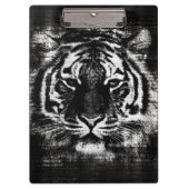 Zwart-wit tijgergezicht #2 klembord (Voorkant)