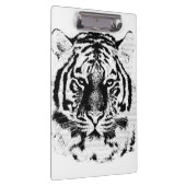 Zwart-wit tijgergezicht klembord (Rechts)