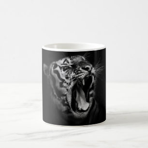 Zwart & Wit Tijgerogen Inspirerend Koffiemok