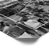 Zwart-wit Times Square Poster (Hoek)