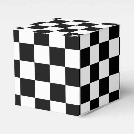 Zwart-wit toetsenbord bedankdoosjes (Voorkant Zijde)