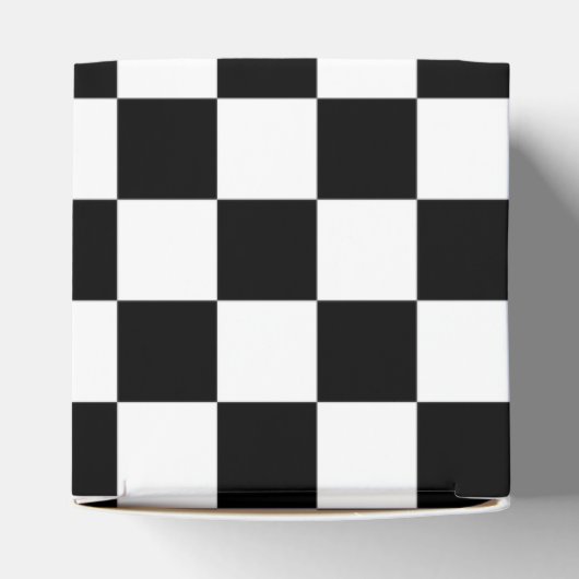 Zwart-wit toetsenbord bedankdoosjes (Bovenkant)