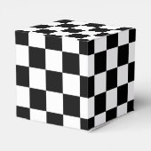 Zwart-wit toetsenbord bedankdoosjes (Achterkant)