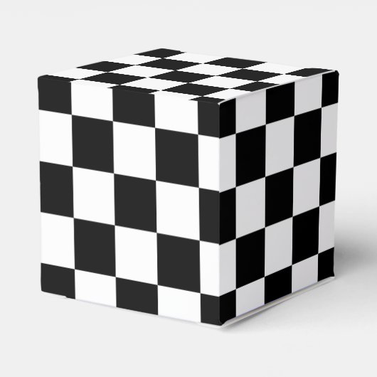 Zwart-wit toetsenbord bedankdoosjes (Achterkant)