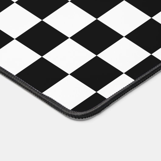 Zwart-wit toetsenbord bureaumat (Hoek)